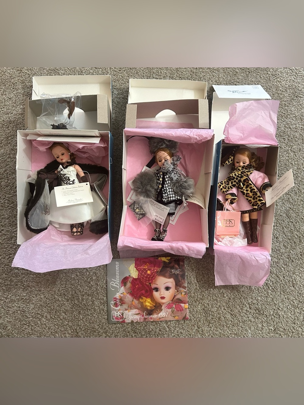 Madame Alexander Kids Costume Doll Trio in Pink, Black, Brown